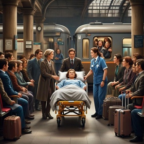 Встреча и проводы лежачего больного на ЖД вокзале - с посадкой в вагон или транспортировкой в медпункт